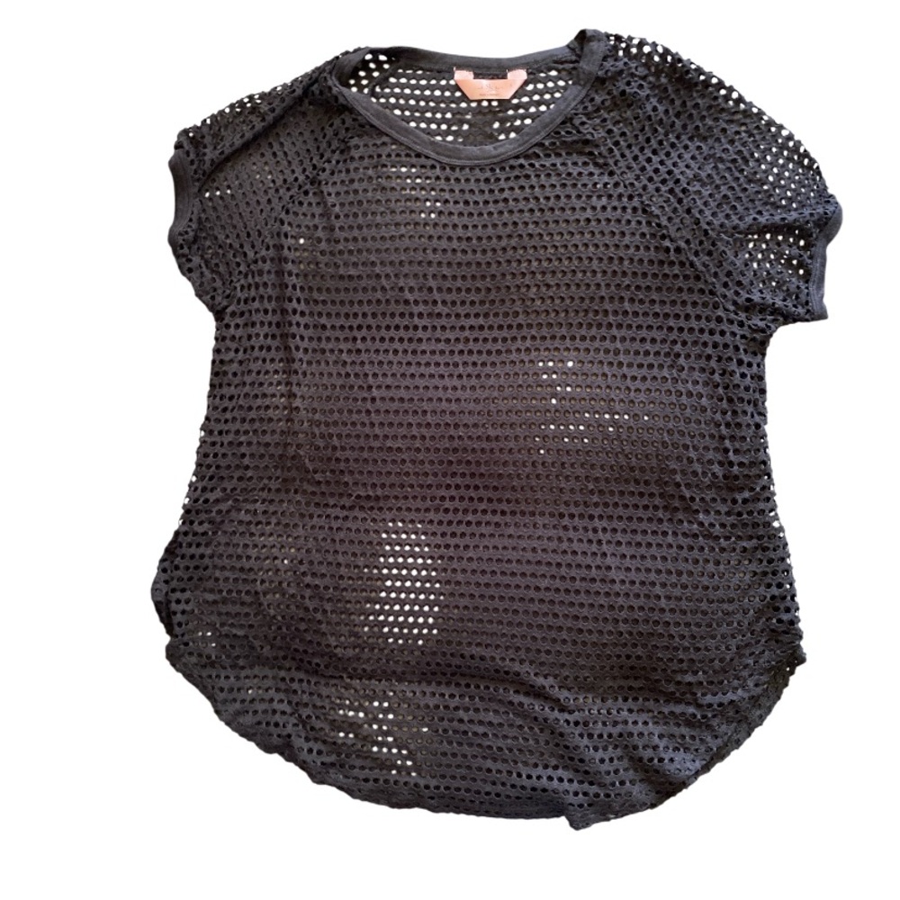 SJS • Black • Mesh • Short-Sleeve Top - Picture 2 of 4